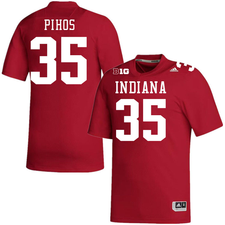 #35 Pete Pihos Indiana Hoosiers Football Jeresys College Apparels,Uniforms Stitched-Crimson